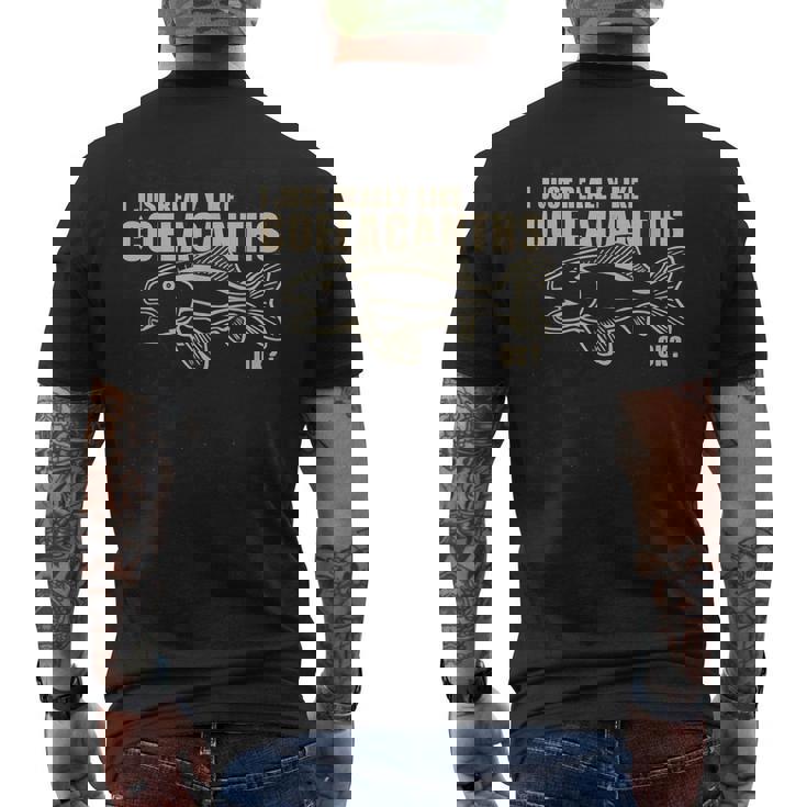 私はシーラカンスが本当に好きですok メンズTシャツ バックプリント