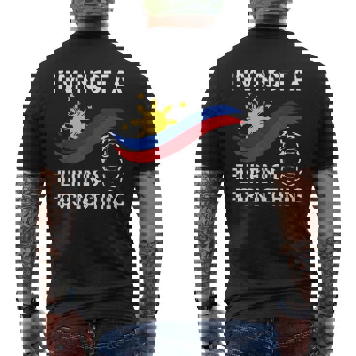 私は何の理由もなくフィリピン人ではありませんティーフリーdu30無料ドゥテルテ メンズTシャツ バックプリント