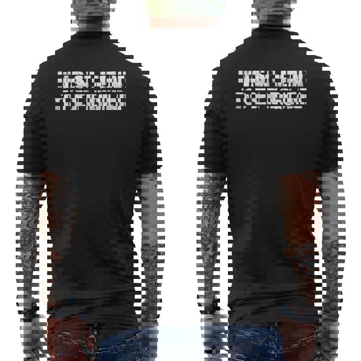 私は常連になるつもりはなかった メンズTシャツ バックプリント