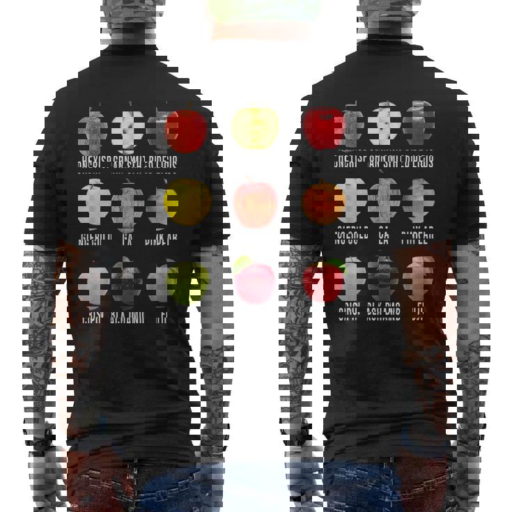 秋のリンゴ狩りアップルオーチャード ボーホー ファームフェッシュ メンズTシャツ バックプリント