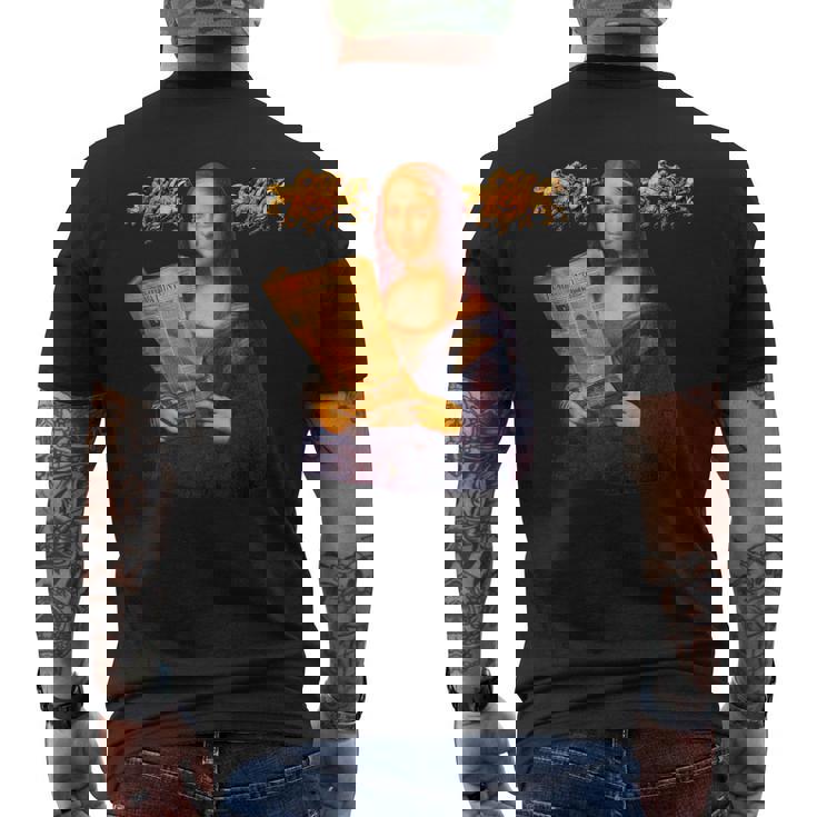 競馬 馬tシャツ モナリザ おもしろ ウマ レース 馬 乗馬 競馬 面白いtシャツ メンズ グッズ ネタ 大人 男性 メンズTシャツ バックプリント