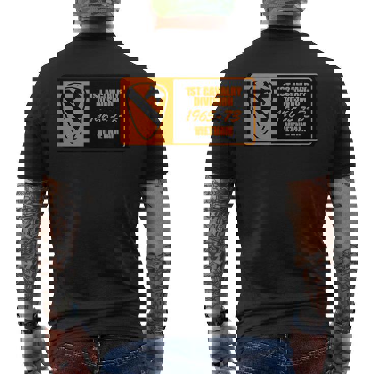 第1騎兵師団ベトナム メンズTシャツ バックプリント