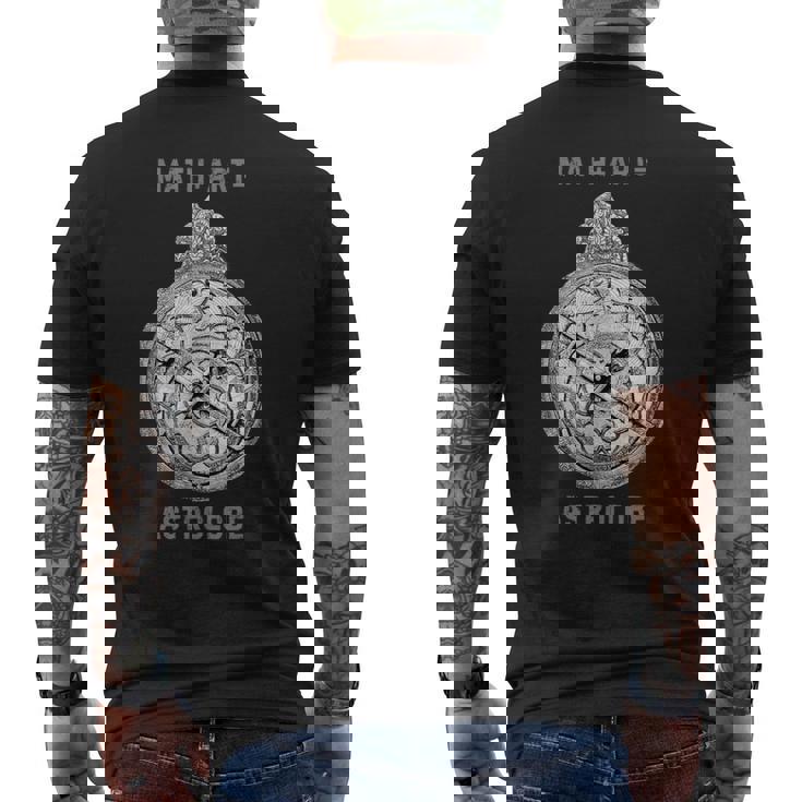 算数科学アストロラーベ、数学科学アート、占星術 メンズTシャツ バックプリント