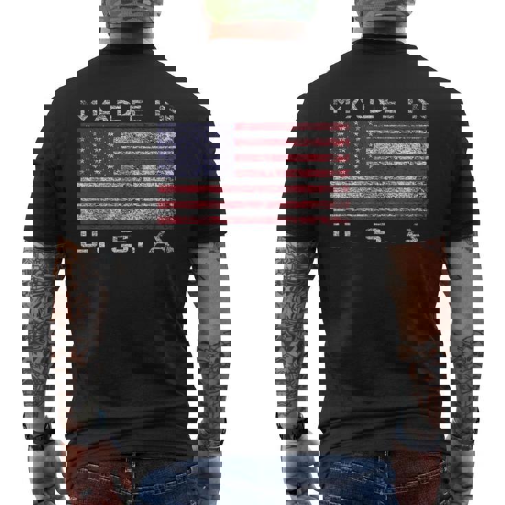 米国製 星条旗 星条旗 カラー メンズTシャツ バックプリント