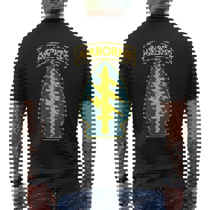 米陸軍 第1特殊部隊 コマンド 空挺 米軍 メンズTシャツ バックプリント