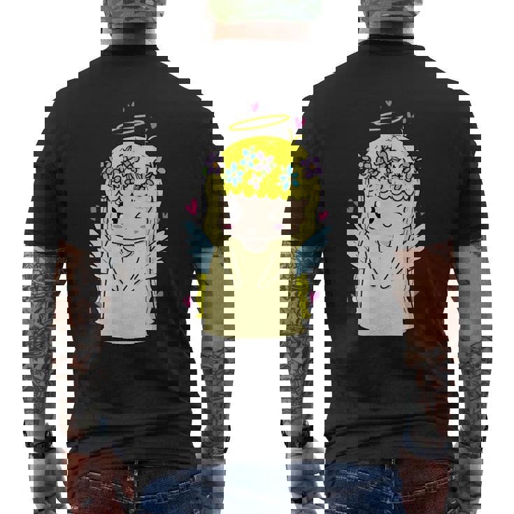 純度のエンジェルキャリア メンズTシャツ バックプリント