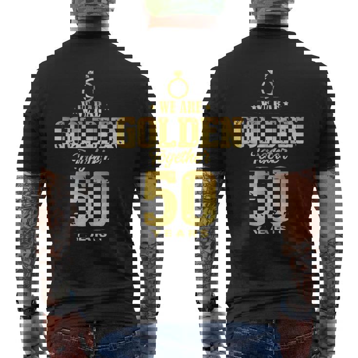 結婚50周年 ロマンチック カップル 結婚 50歳 メンズTシャツ バックプリント