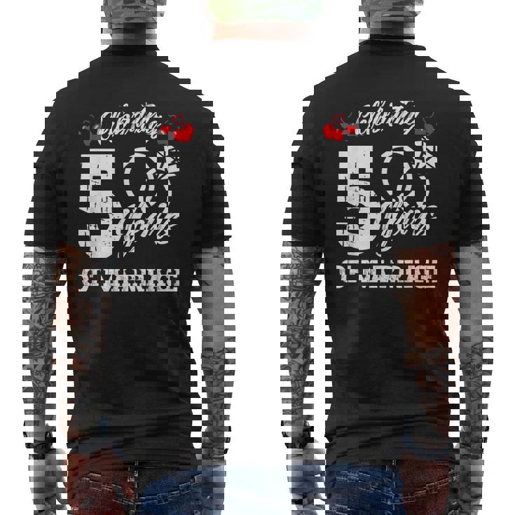 結婚5周年記念マッチング・ギフト メンズTシャツ バックプリント