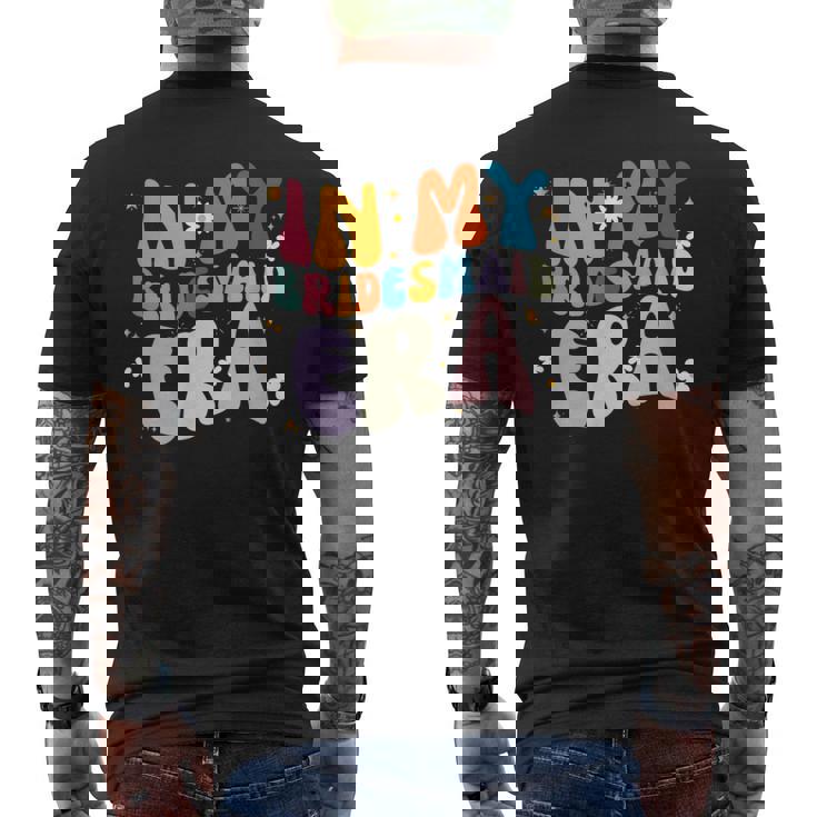 結婚式の日バチェロレッテパーティー面白い ブライドメイド時代 メンズTシャツ バックプリント