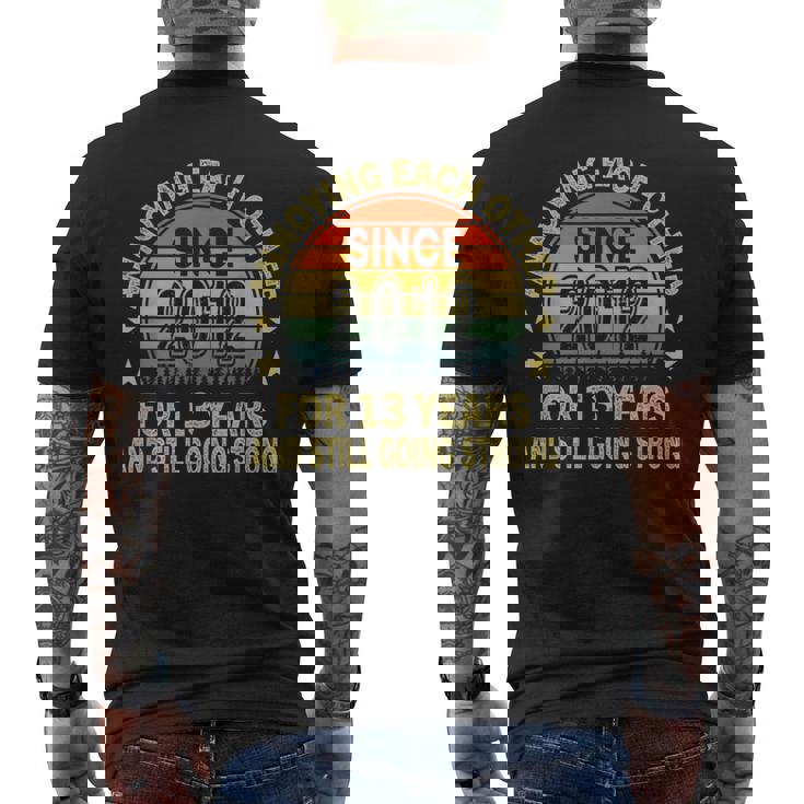 結婚記念日の願い 13年 以来 2012 メンズTシャツ バックプリント