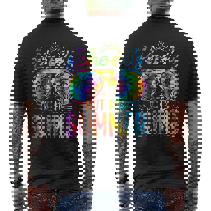 絞り染め 学校教師の夏最終日 メンズTシャツ バックプリント