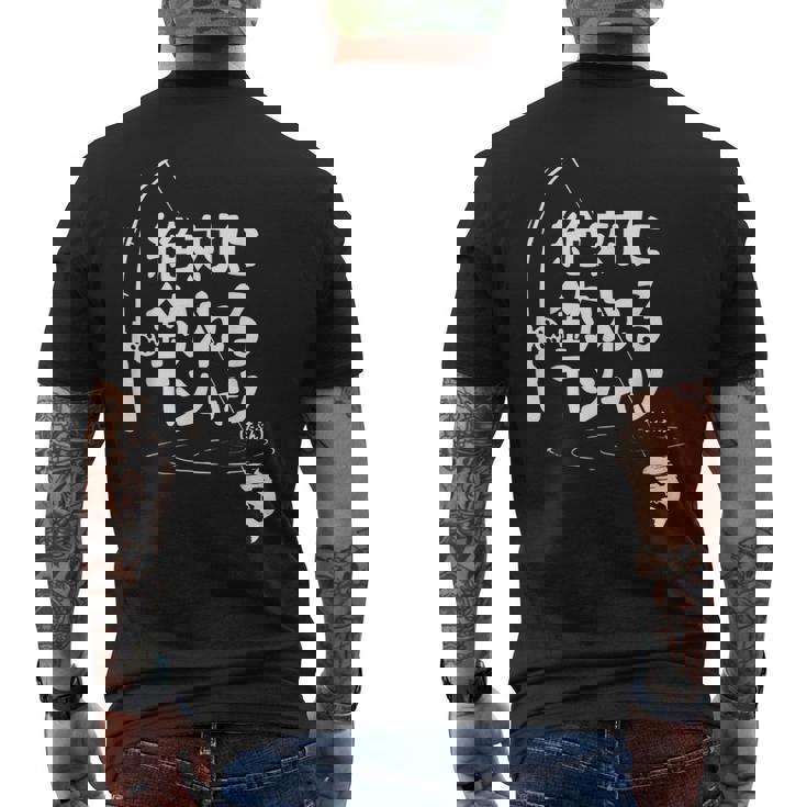 絶対に釣れる 願掛け ゲン担ぎ 釣り好き 川釣り 海釣り 趣味 おもしろ ネタ 趣味釣り 釣り メンズTシャツ バックプリント