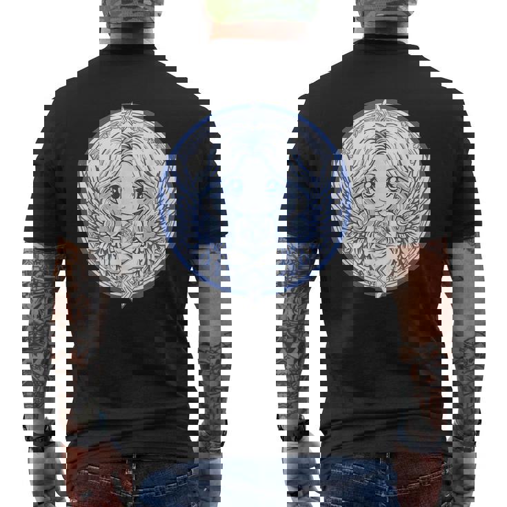 美的天使 I かわいい天使 メンズTシャツ バックプリント