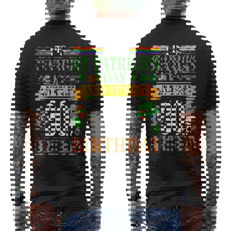 聖パトリックの日と私の30歳の誕生日 30歳 メンズTシャツ バックプリント