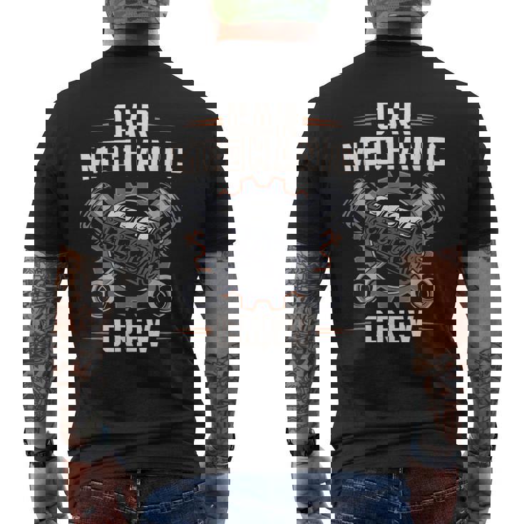 自動車整備士 クルー 普通車 整備士 メンズTシャツ バックプリント