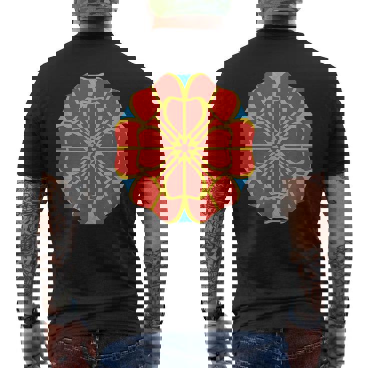 花笠花 琉球 沖縄 日本 琉球諸島 沖縄 メンズTシャツ バックプリント