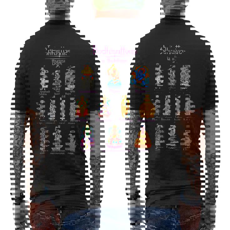 菩薩 仏教 メンズTシャツ バックプリント