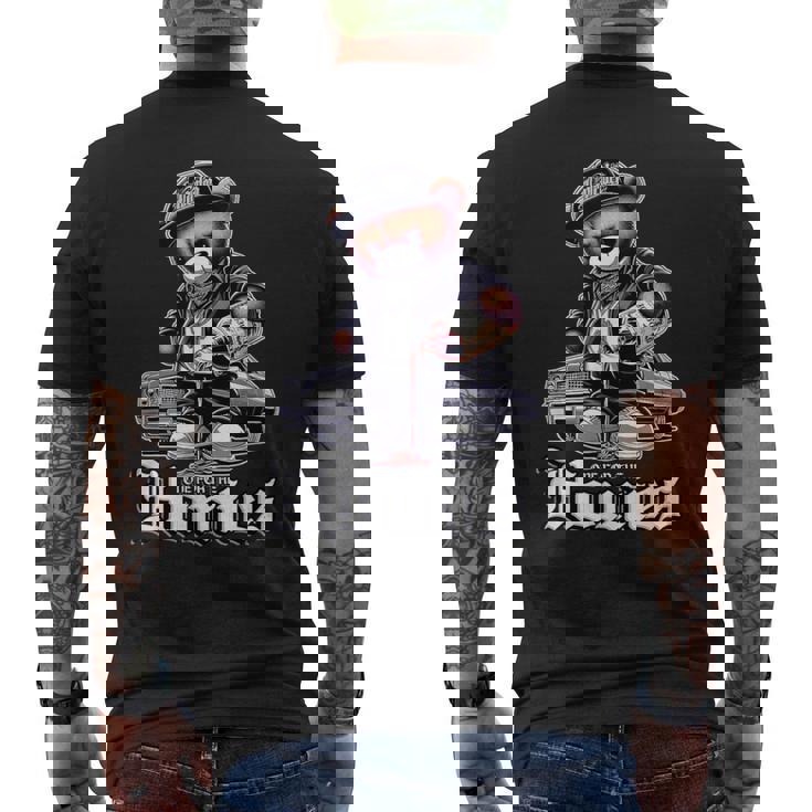 西海岸ラテン系チカーノアートヒップホップ One For The Homies メンズTシャツ バックプリント