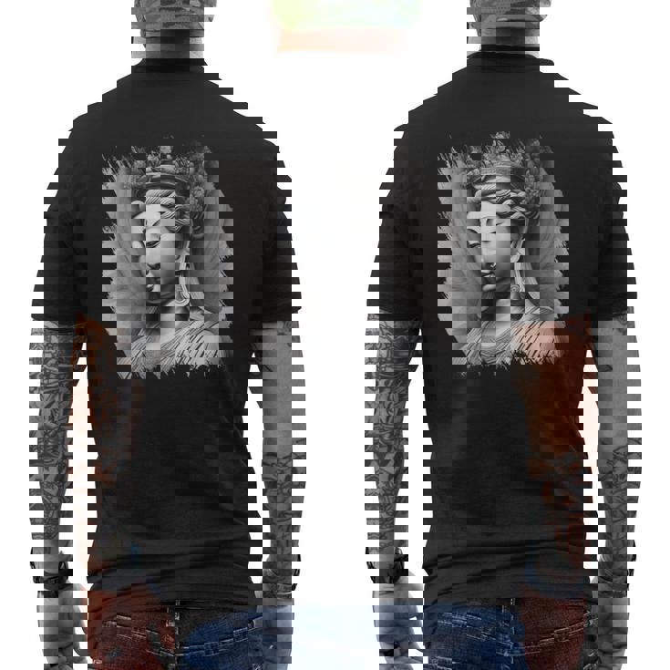 観音菩薩 仏教 仏教 メンズTシャツ バックプリント