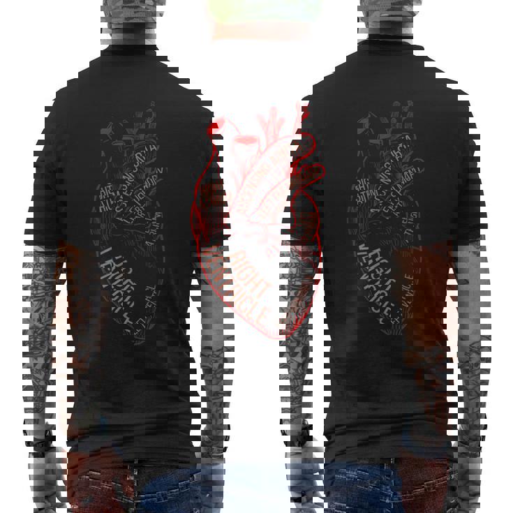 解剖学 心臓 心臓病 看護師 循環器専門医 心電図 循環器学 メンズTシャツ バックプリント