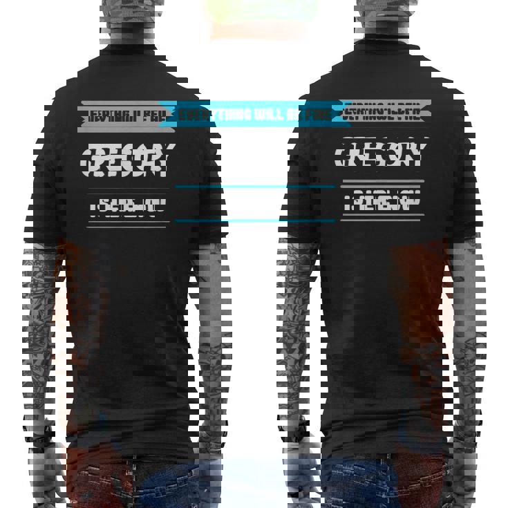 誇り高いグレゴリーのためのグレゴリー名言 メンズTシャツ バックプリント