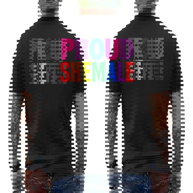 誇り高きシーメール レディーボーイ Lgbtq プライド メンズTシャツ バックプリント
