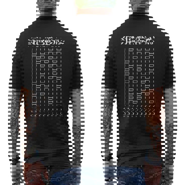 誰と遊ぼうかなー あみだくじの面白ネタ インコ あみだくじ ギャグ ジョーク インコ好き おもしろ メンズTシャツ バックプリント