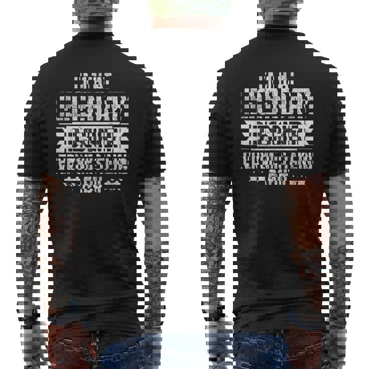 誰もが語る伝説のデザイナーだ メンズTシャツ バックプリント