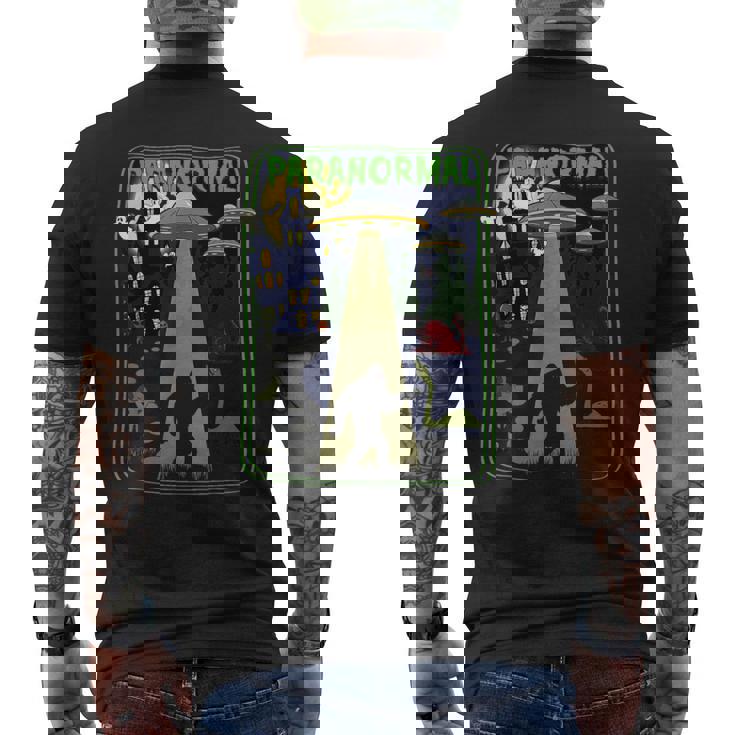 超常現象 ビッグフット ネス湖 Mothman Aliens Cryptid メンズTシャツ バックプリント