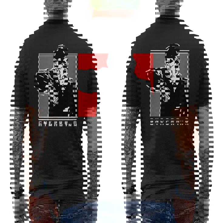 路上の能劇 伝統・現代美術 メンズTシャツ バックプリント