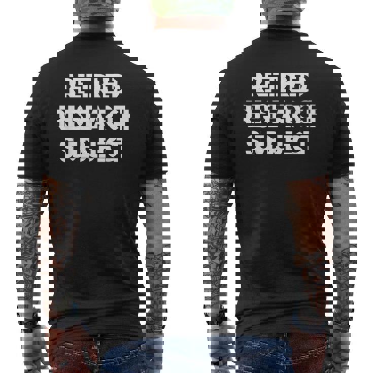 退職研究科 メンズTシャツ バックプリント