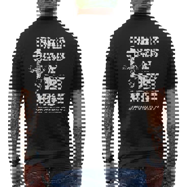 透析患者または看護師 透析意識 メンズTシャツ バックプリント