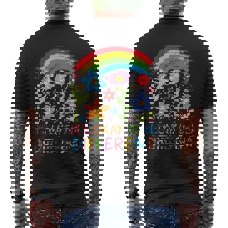 違う虹の花でも大丈夫 メンズTシャツ バックプリント