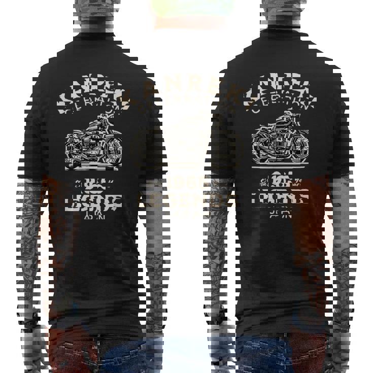 還暦祝い 1965年生まれのバイク好き 2025年60歳記念 かっこいい メンズTシャツ バックプリント