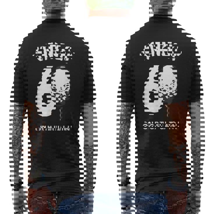 還暦祝い ゴルフ好き 父 男性 父の日 おしゃれ ゴルフ 60歳 誕生日 メンズTシャツ バックプリント