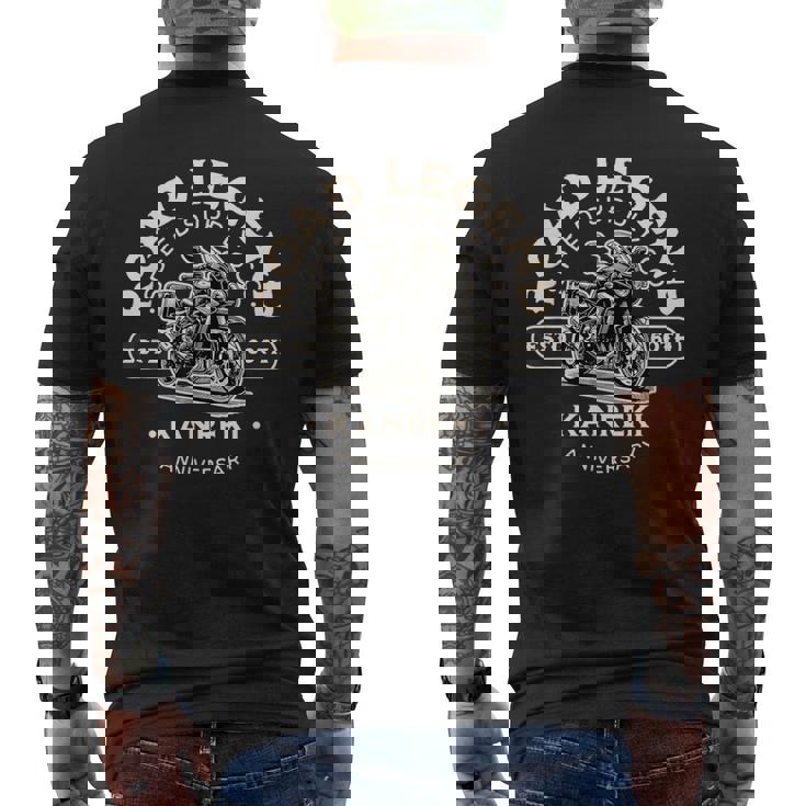 還暦祝い 伝説の60歳還暦ライダー 安全祈願 長寿 かっこいい メンズTシャツ バックプリント