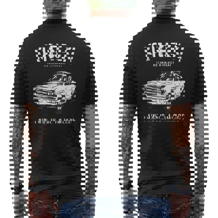 還暦祝い 車好き お父さん 男性 父の日 クラシックカー 60歳 I'm Not Old I'm Classic メンズTシャツ バックプリント