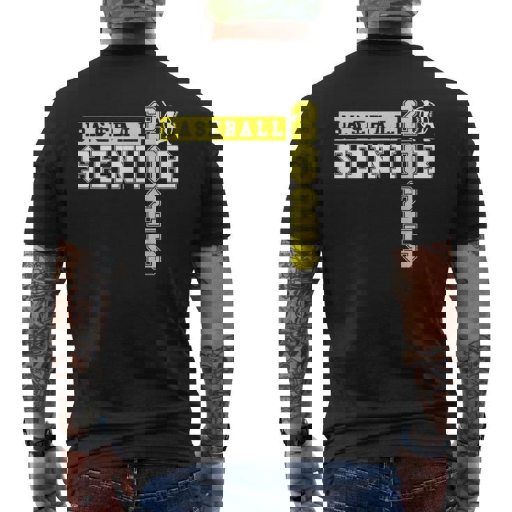 野球 シニアナイト 野球 シニア 2025 卒業 15 メンズTシャツ バックプリント