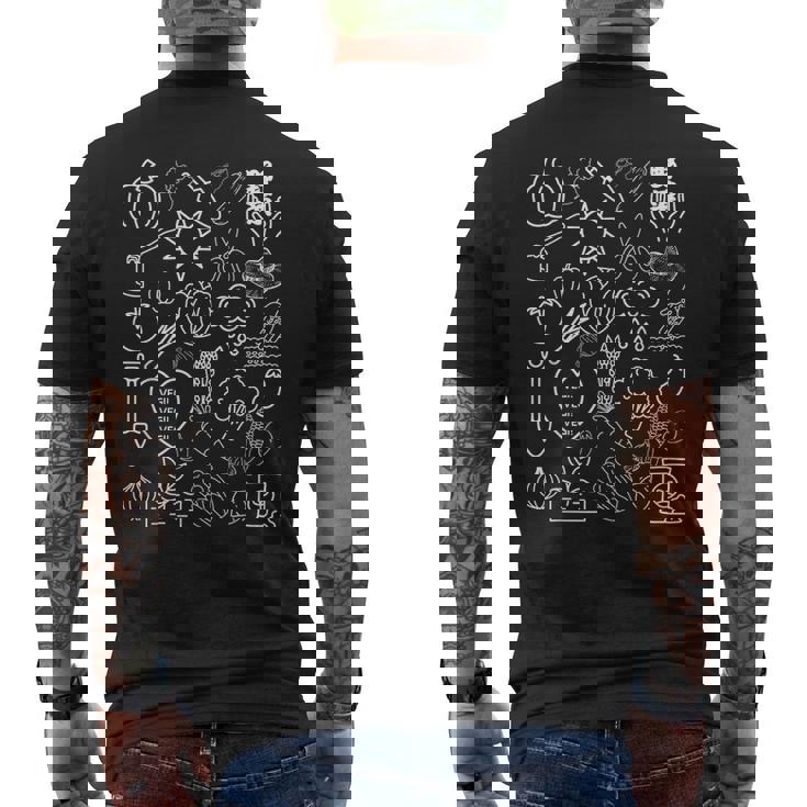 野菜vegivegi 白ロゴ メンズTシャツ バックプリント