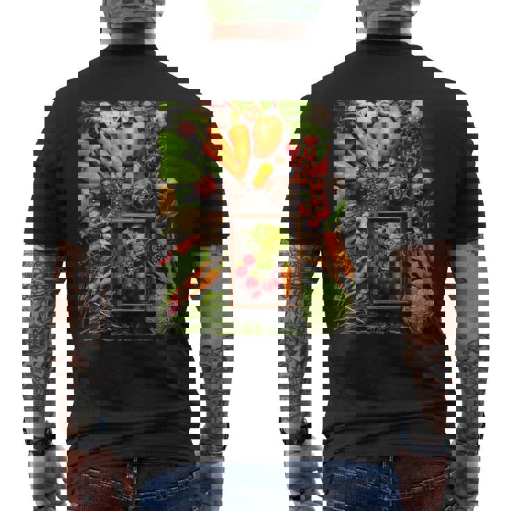 野菜農場フレッシュオーガニック野菜 メンズTシャツ バックプリント