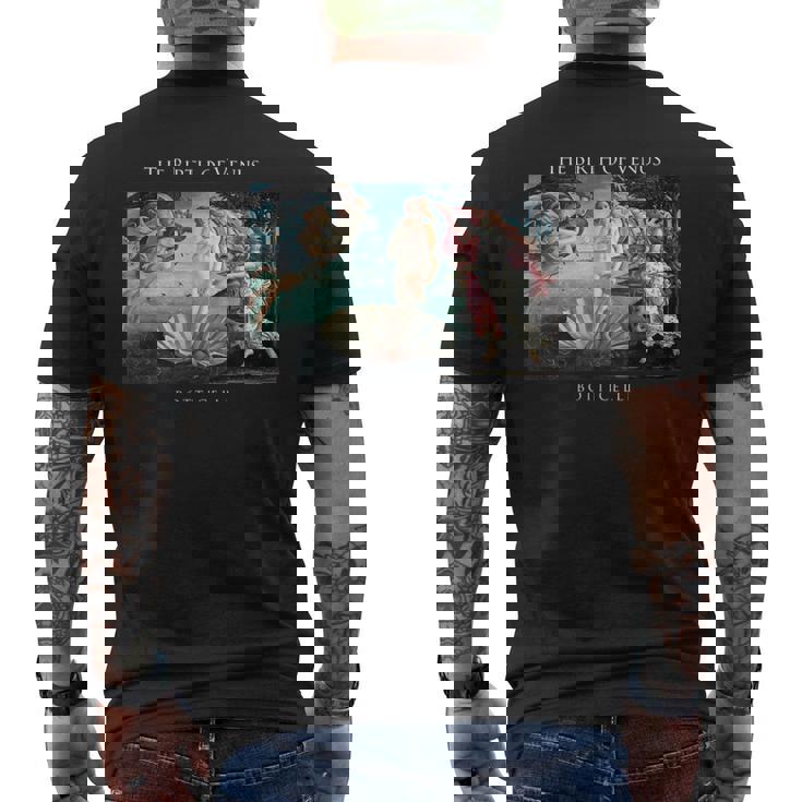 金星の誕生 有名な絵画 ボッティチェリ メンズTシャツ バックプリント
