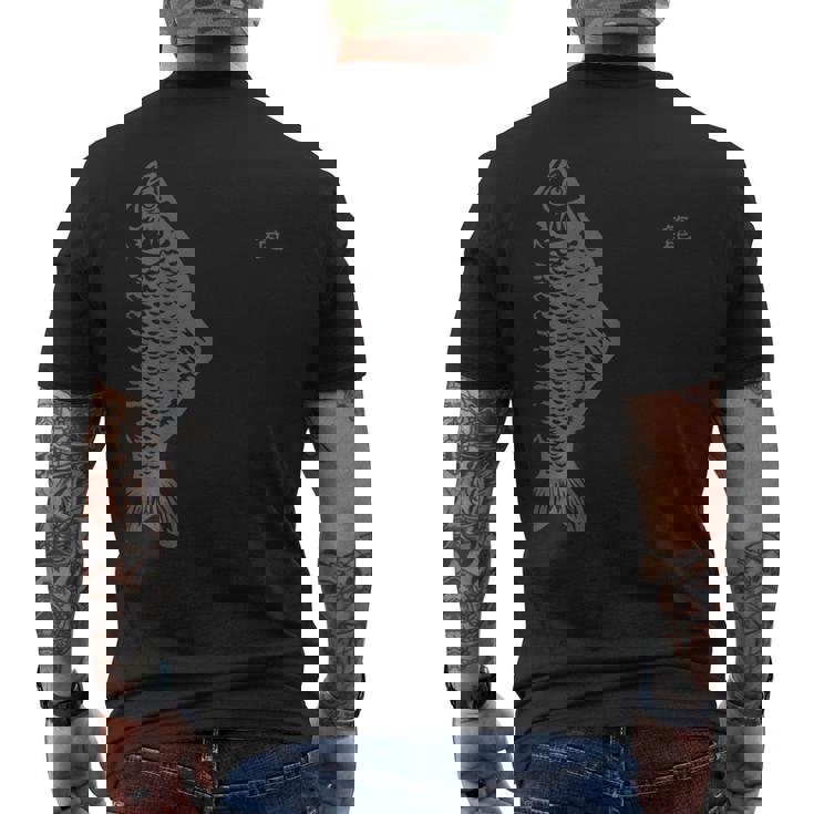 釣 ヘラブナ 箆鮒 ヘラブナグッズ メンズTシャツ バックプリント