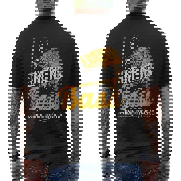 釣り ヴィンテージ 止まり木 釣り メンズTシャツ バックプリント