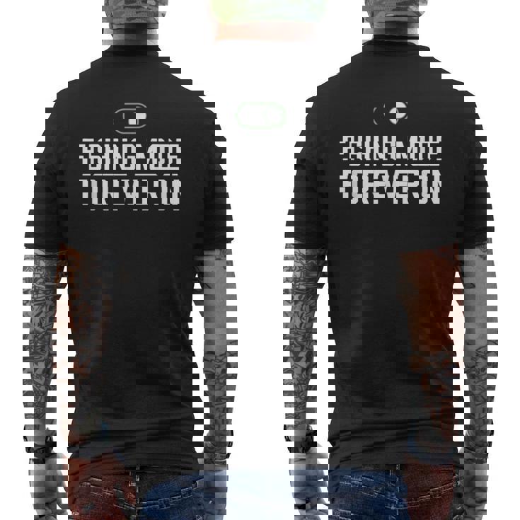 釣りモード フォーエバー オン アクティビティ パッション ホビー メンズTシャツ バックプリント