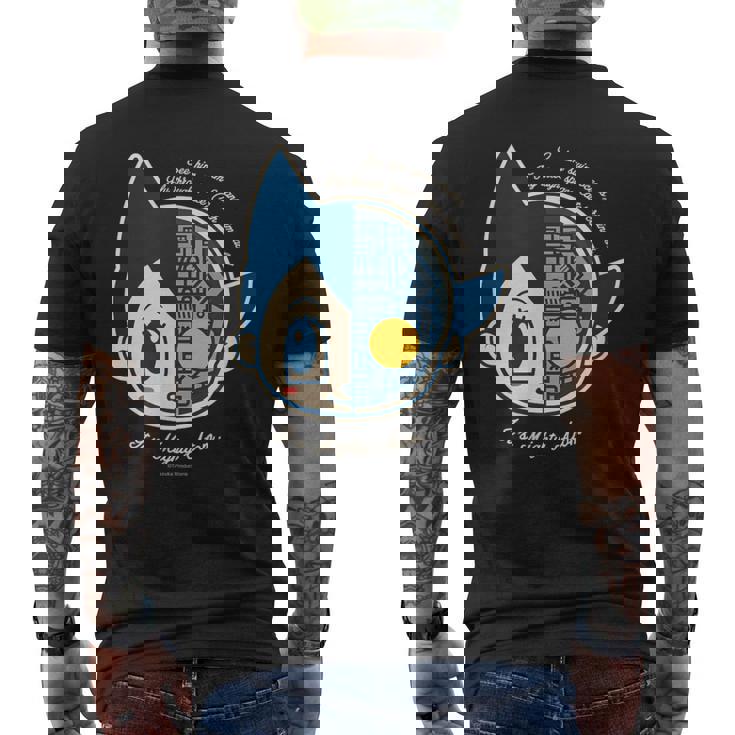 鉄腕アトム レトロ 半透明アトム Ctezuka Productions メンズTシャツ バックプリント