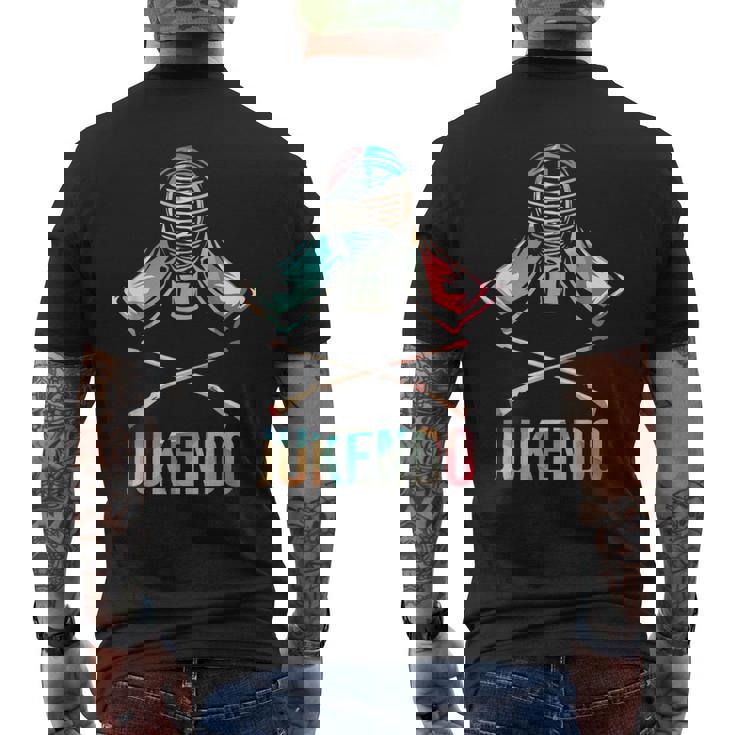 銃剣道 柔剣道 日本武道 メンズTシャツ バックプリント