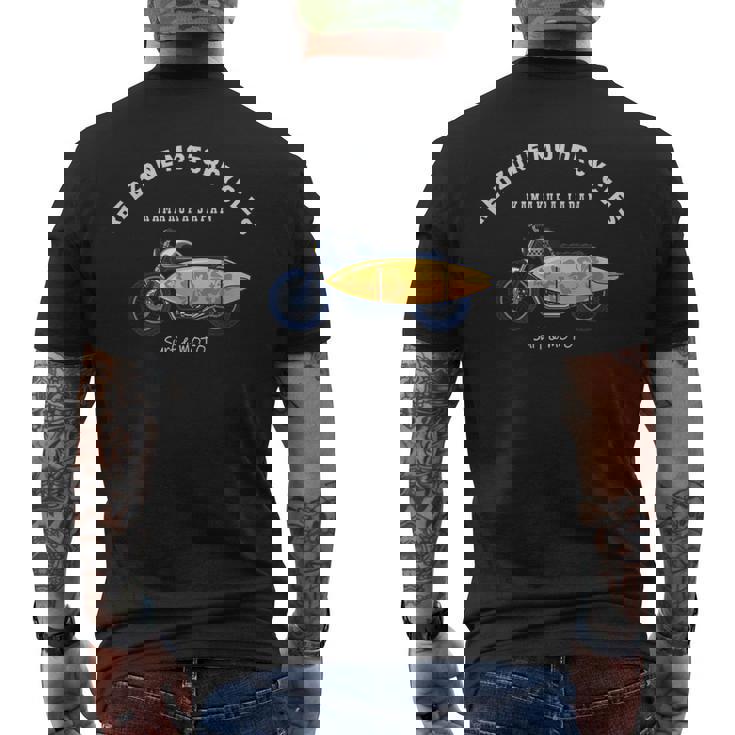 鎌倉 ジャパン おしゃれ クール サーフィン バイク オートバイ サーファー サーフボード メンズTシャツ バックプリント