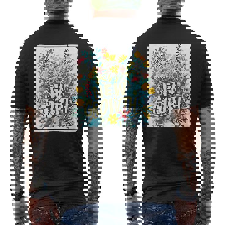 開花した外観のためのかなり新しい成長スタイル メンズTシャツ バックプリント