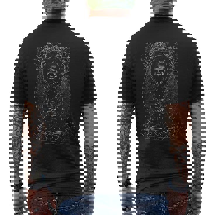 阿弥陀仏 ヴァジュラヤナ マントラ チベット仏教 メンズTシャツ バックプリント