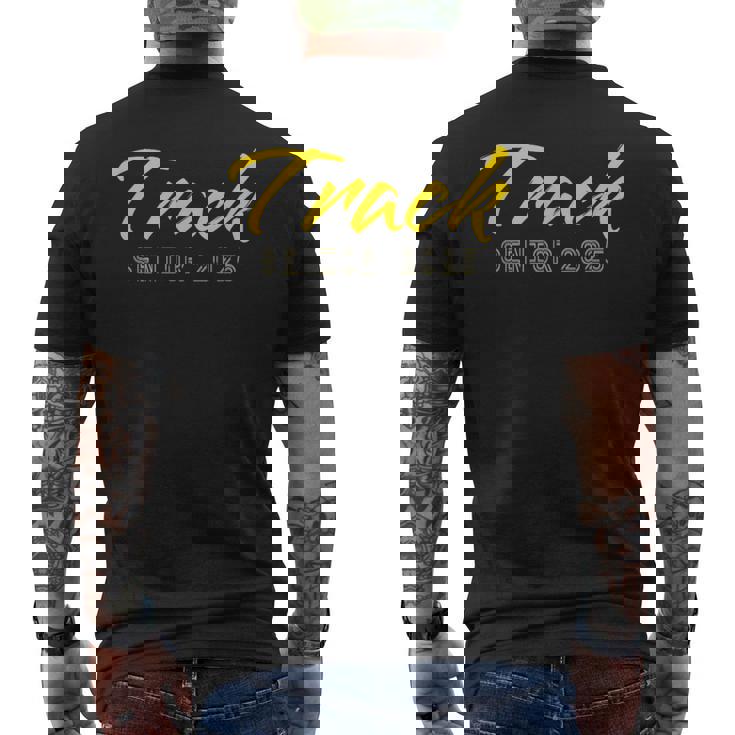 陸上競技 メンズ レディース キッズ トラック シニア 2025 メンズTシャツ バックプリント